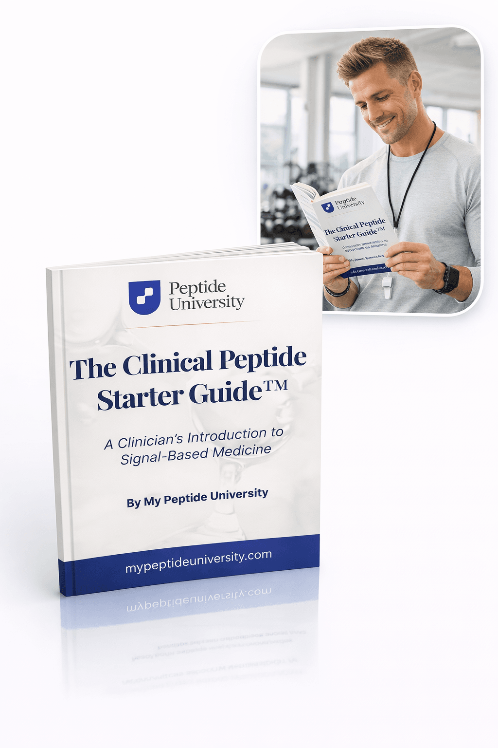 Peptide practice guidebook shown as a printed guide